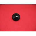 Bouton verre biseauté noir 22mm