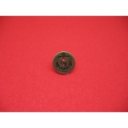 Bouton ancre plat vieil or 15mm