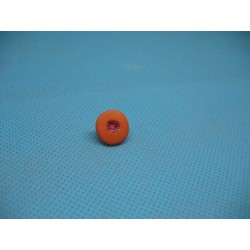 Bouton pistil orange violet 12mm