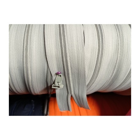 Fermeture au m grise 4mm