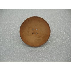 Bouton cuir naturel satiné 43mm