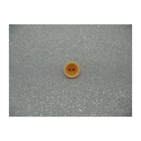 Bouton lentille délavée orange 10mm