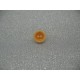 Bouton lentille délavée orange 12mm
