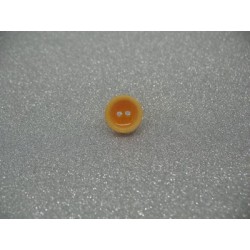 Bouton lentille délavée orange 12mm