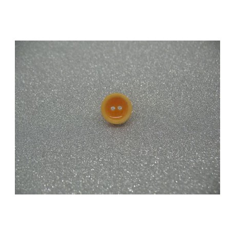 Bouton lentille délavée orange 12mm