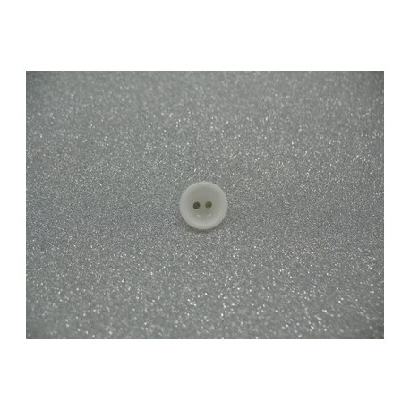 Bouton lentille délavée blanc cassé 10mm