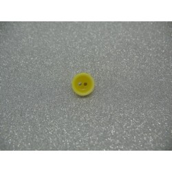 Bouton lentille délavée jaune 10mm