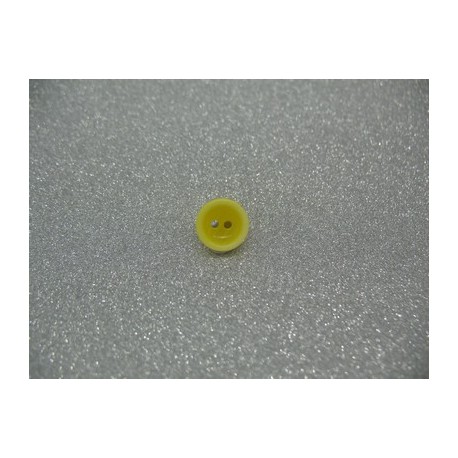 Bouton lentille délavée jaune 10mm