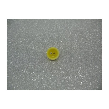 Bouton lentille délavée jaune 10mm