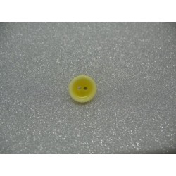 Bouton lentille délavée jaune 12mm