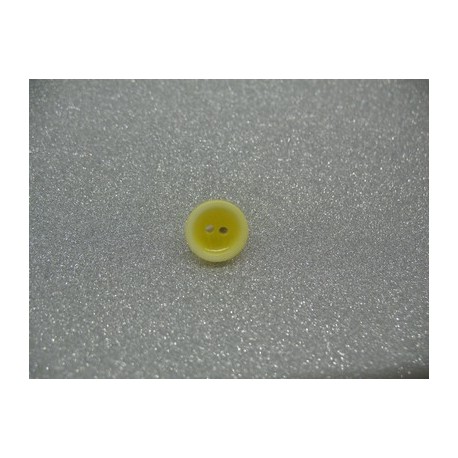 Bouton lentille délavée jaune 12mm