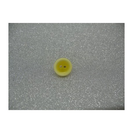 Bouton lentille délavée jaune 12mm