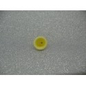 Bouton lentille délavée jaune 12mm