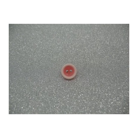 Bouton lentille délavée rose 10mm