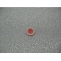 Bouton lentille délavée rose 10mm