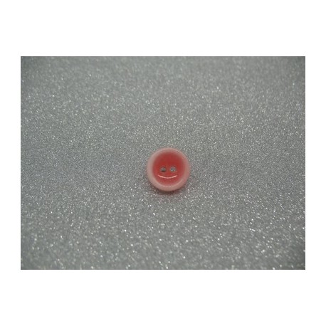 Bouton lentille délavée rose 12mm