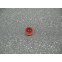 Bouton lentille délavée rouge 10mm