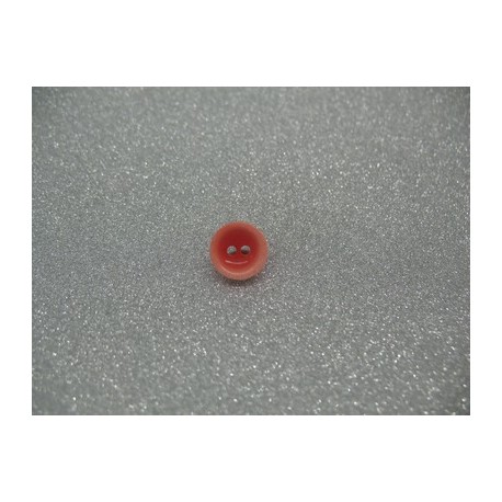 Bouton lentille délavée rouge 10mm