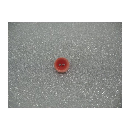 Bouton lentille délavée rouge 10mm
