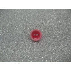 Bouton lentille délavée framboise 12mm