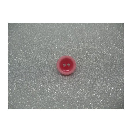 Bouton lentille délavée framboise 12mm