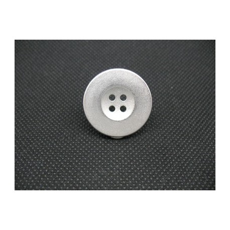 Bouton bretelle métal argent 25mm