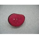 Bouton corozo forme écorce fuschia 36mm