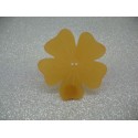 Bouton fleur 5 pétales semi translucide orange 50mm