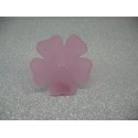 Bouton fleur 5 pétales semi transparente rose 50mm