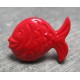 Bouton poisson rouge 21mm 