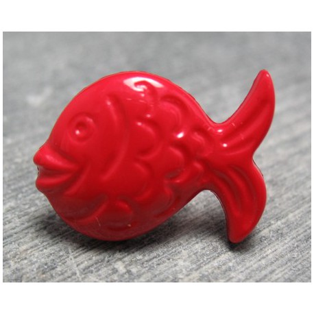 Bouton poisson rouge 21 mm b70