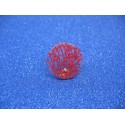 Bouton inclusion éponge rouge 23mm