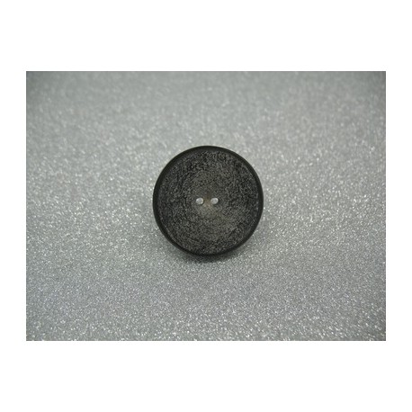 Bouton corne gris mat 27mm