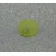 Bouton ovale soleil semi translucide vert anis 15mm