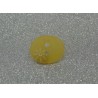 Bouton ovale soleil semi translucide orange 15mm