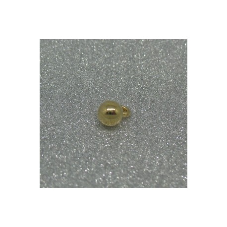 Bouton boule métal or 5mm
