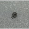 Bouton boule métal noir 8mm