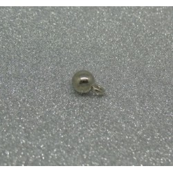 Bouton boule métal nickel 5mm