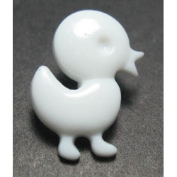 Bouton poussin blanc 18mm