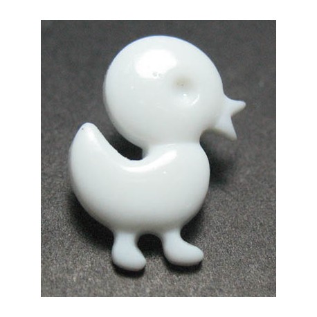 Bouton poussin blanc 18mm