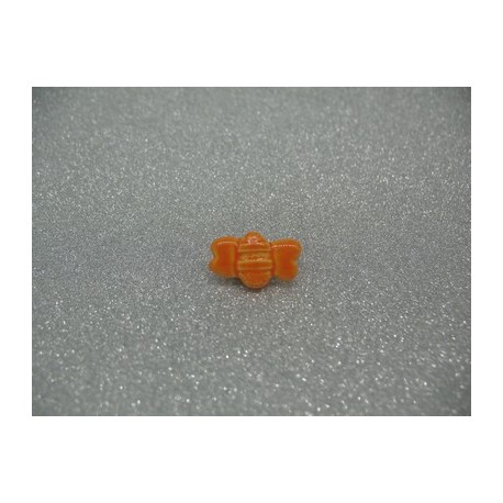 Bouton abeille orange 18mm verni émaillé
