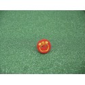 Bouton empreinte patte rouge 12mm