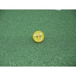 Bouton empreinte patte jaune 12mm