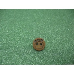 Bouton empreinte patte noisette 12mm