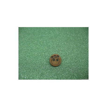 Bouton empreinte patte noisette 12mm