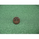 Bouton empreinte patte marron 12mm