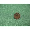 Bouton empreinte patte marron 15mm