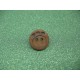 Bouton empreinte patte marron 18mm