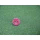 Bouton empreinte patte rose 12mm