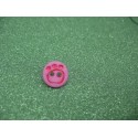 Bouton empreinte patte rose 12mm